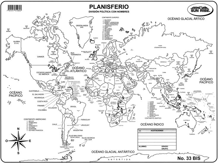 imagen de planisferio para imprimir