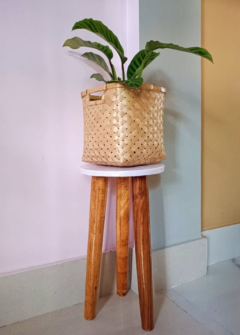 indoor plant stand wood