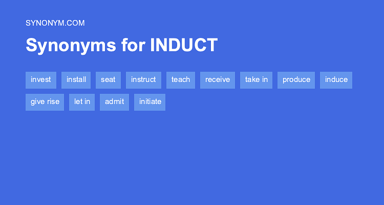inducted synonym