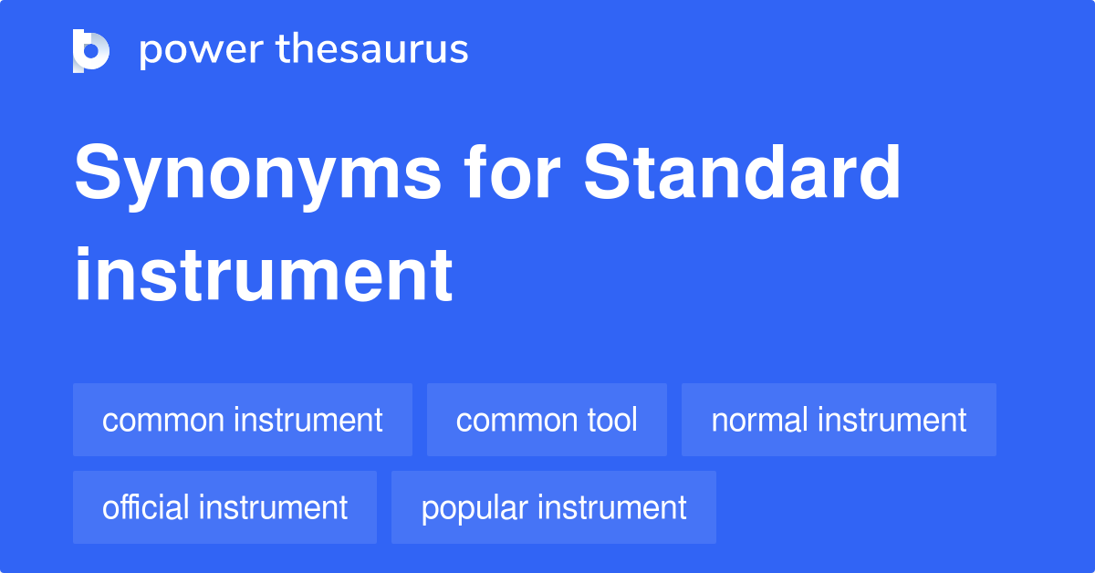 instrument thesaurus