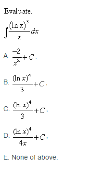 integral of ln x 3