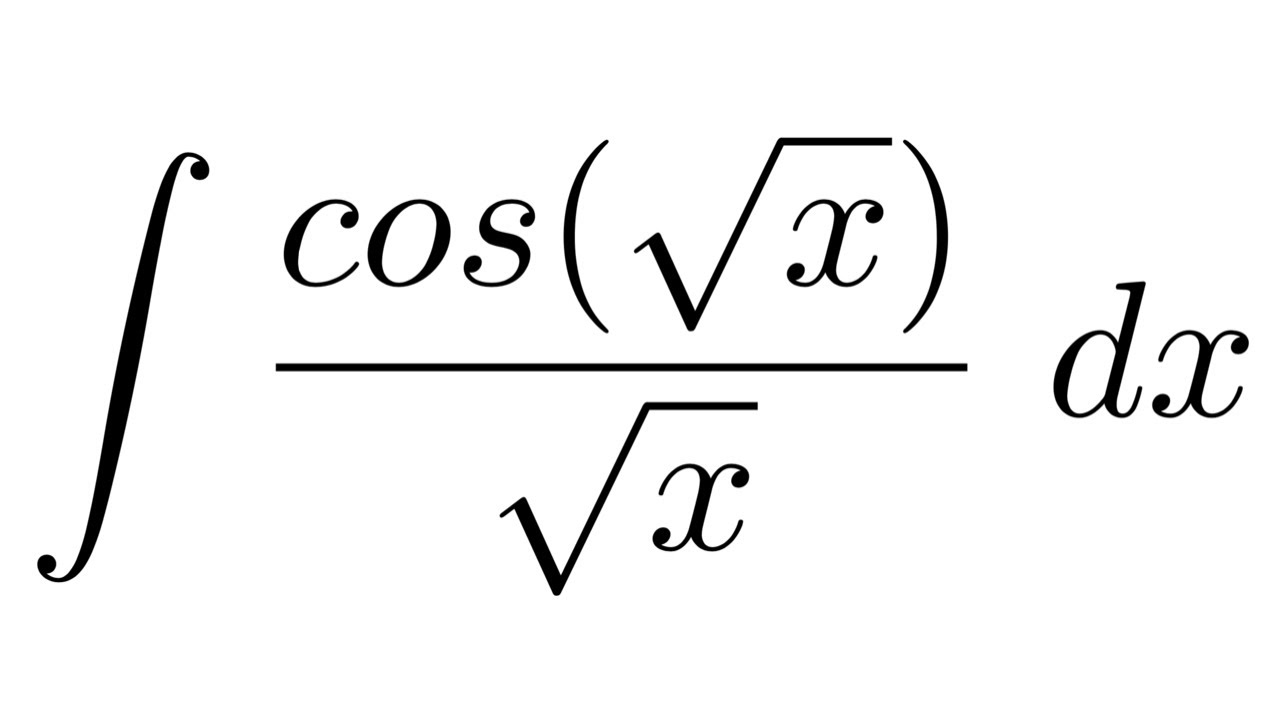 integration of cos root x