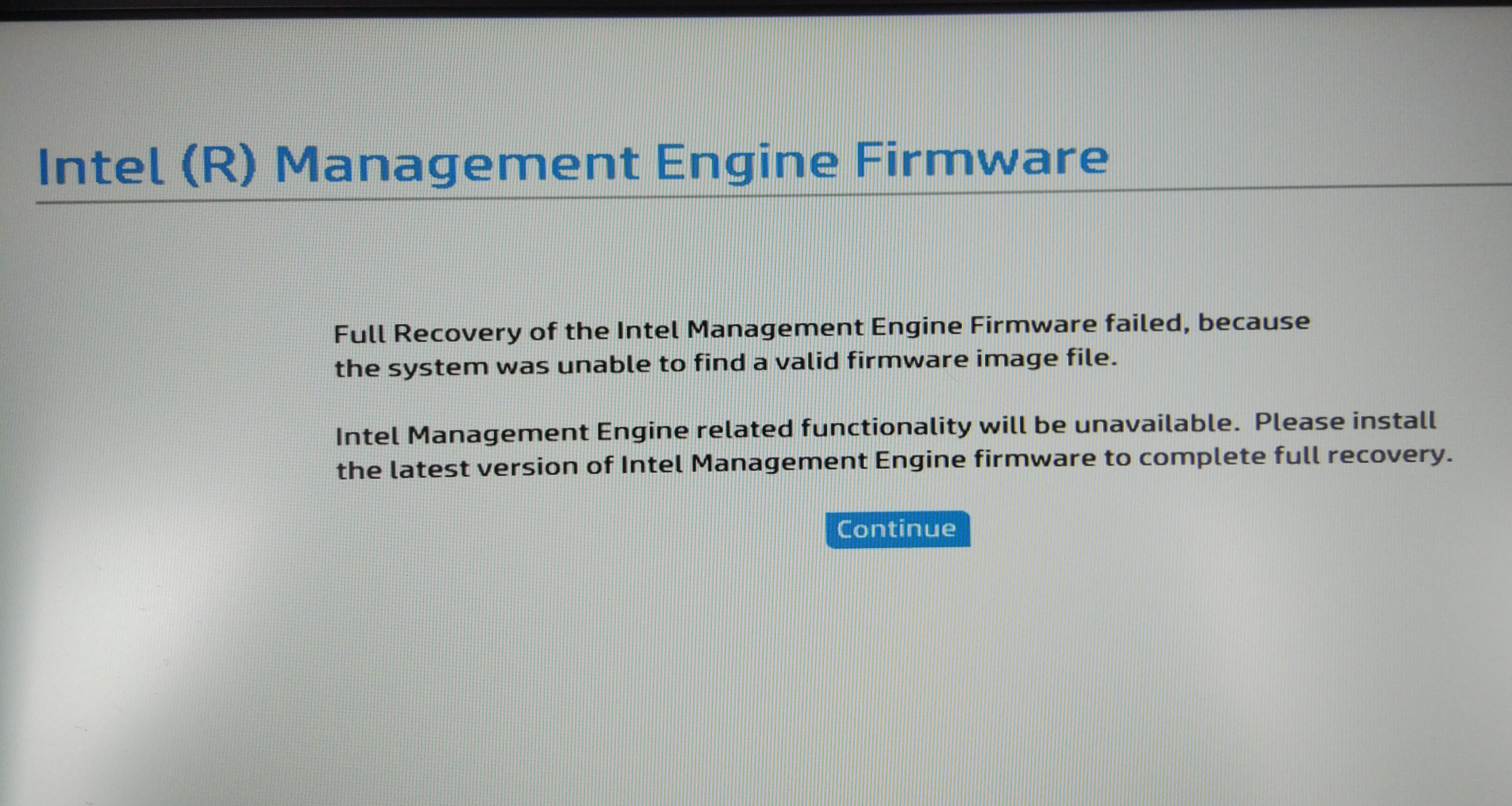 intel management engine firmware