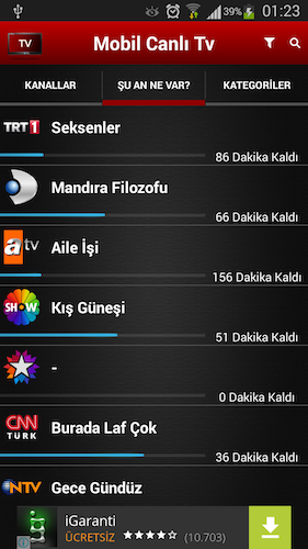 internetsiz tv programı indir