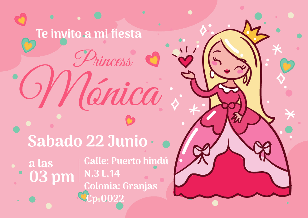 invitaciones de cumpleaños para niñas