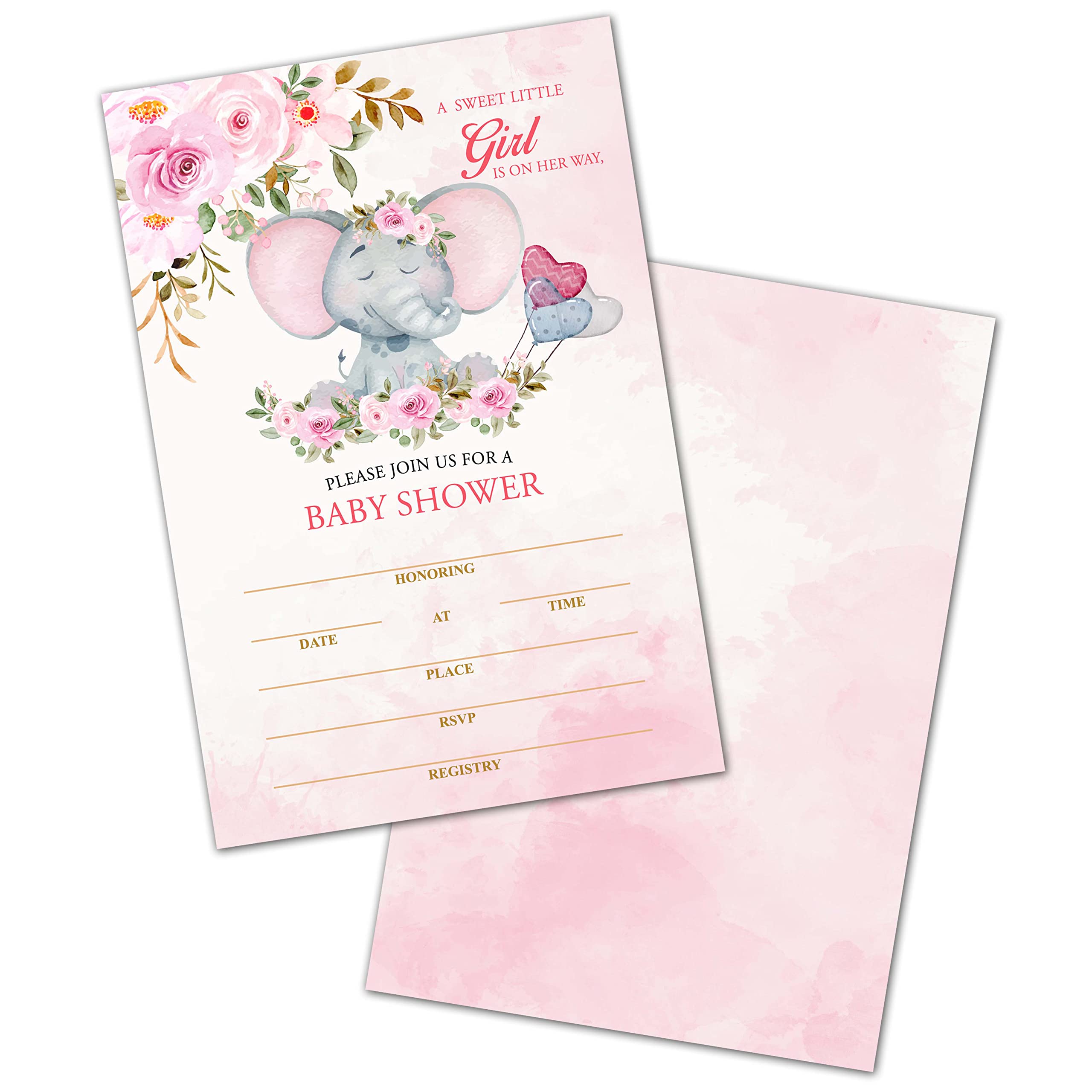 invitaciones para baby shower niña