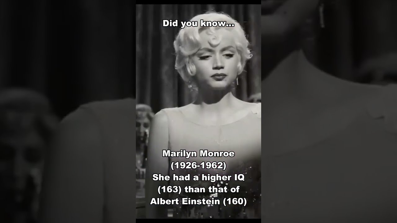 iq of marilyn monroe