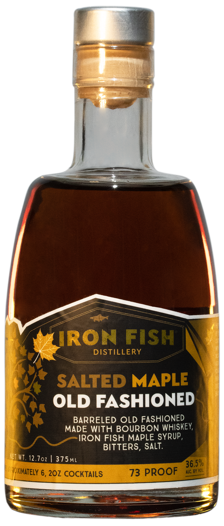 iron fish salted maple old fashioned