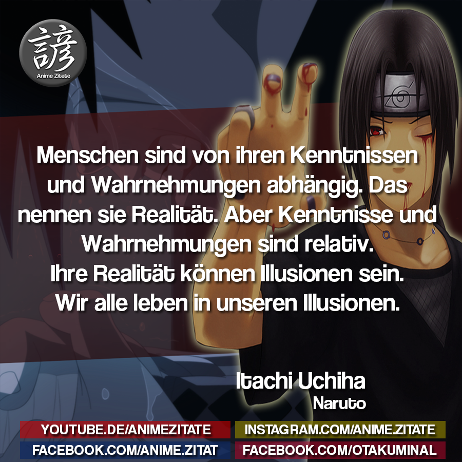 itachi uchiha zitate