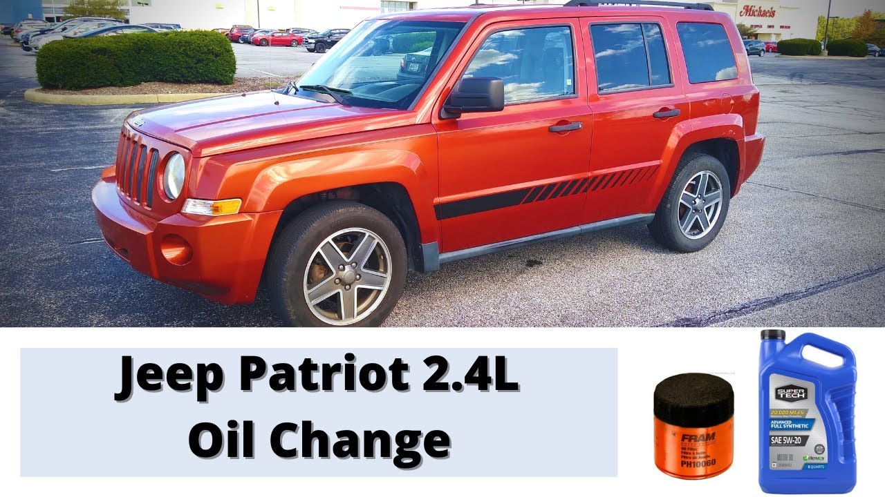 jeep patriot oil change