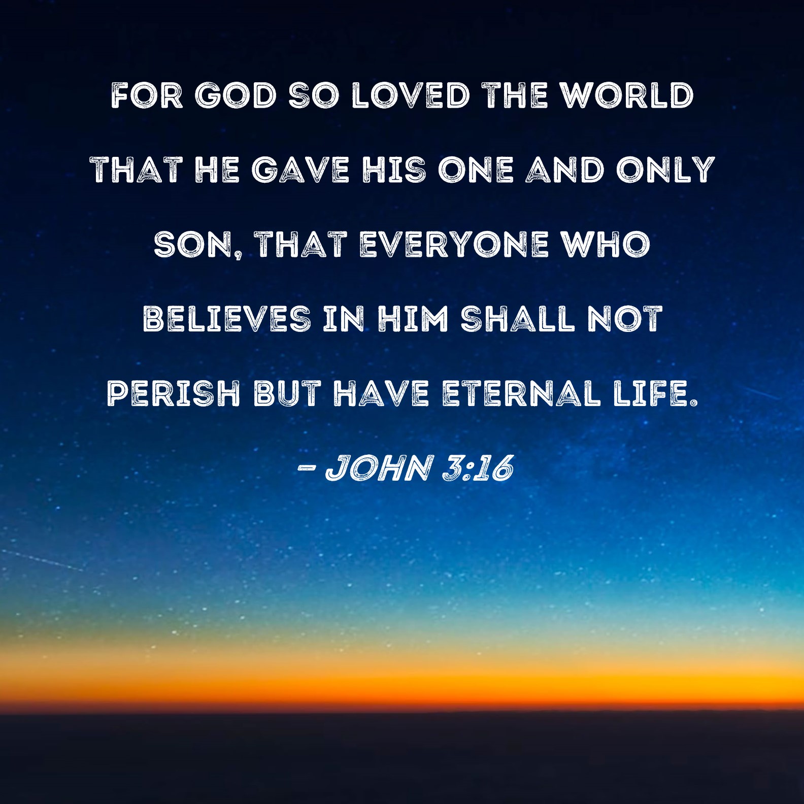 john 3 16 niv