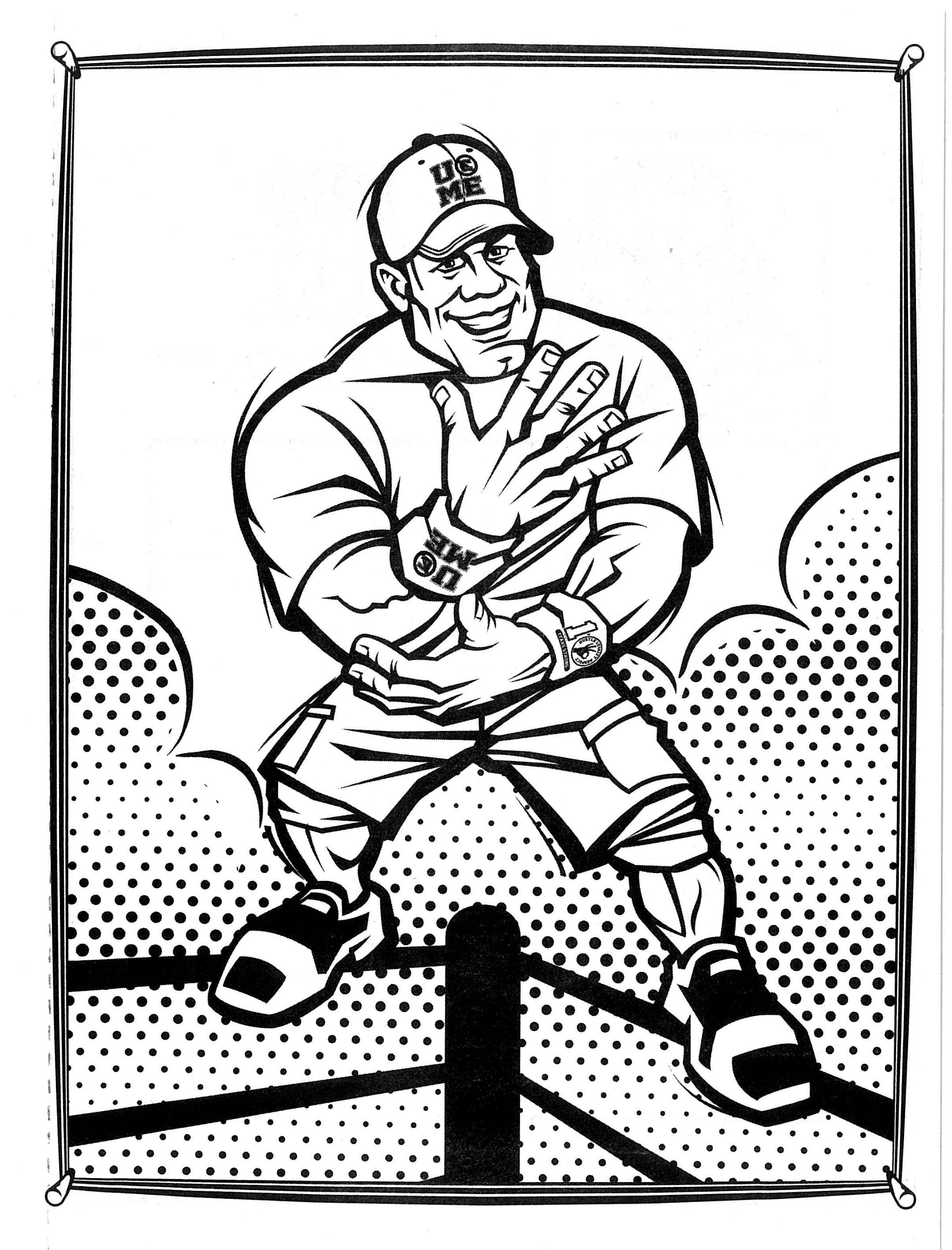 john cena coloring pages