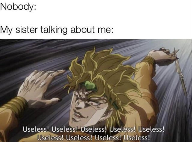 jojo useless meme