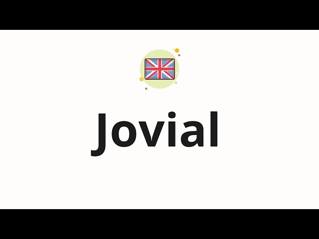 jovial pronunciation