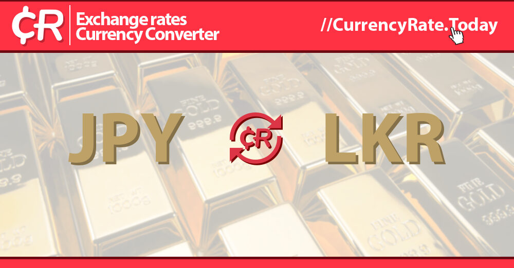 jpy to sri lankan rupee