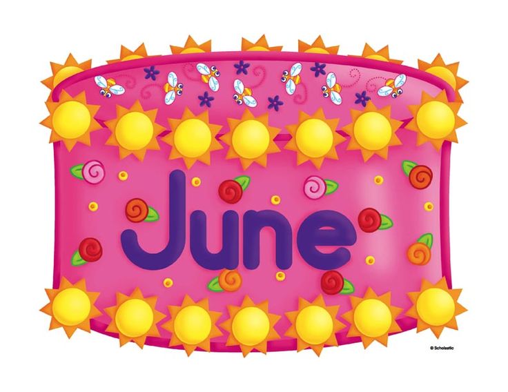 june birthday clipart