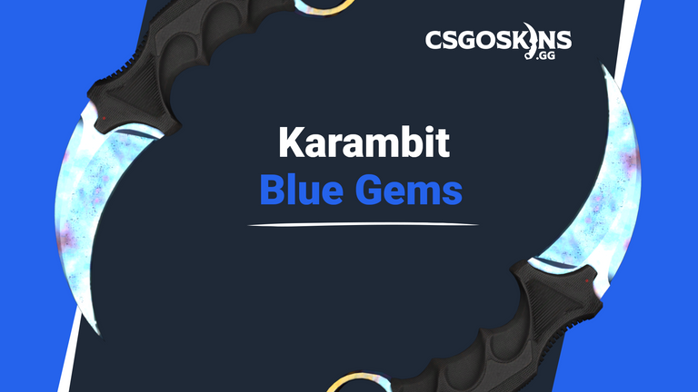 karambit blue gem pattern number