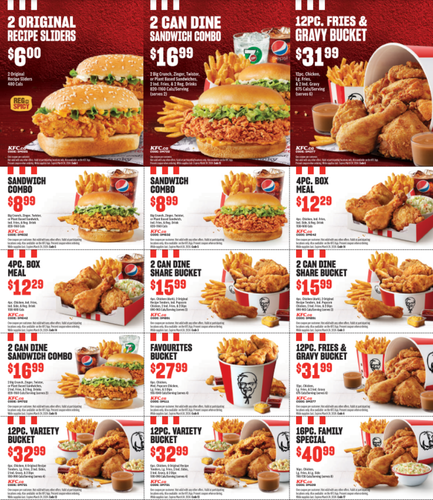 kfc coupons kingston