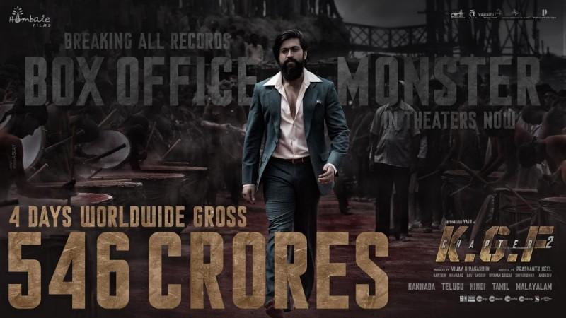 kgf 2 day 1 worldwide collection