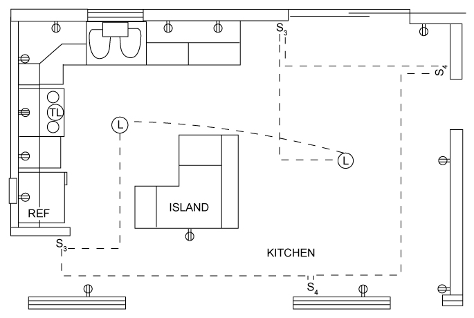 kitchen electrical wiring diagram