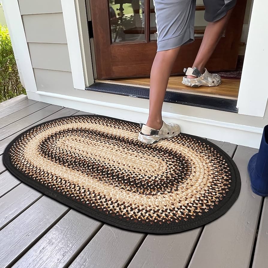 kitchen rugs braided