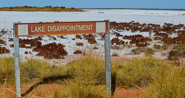 lake disappointment western australia