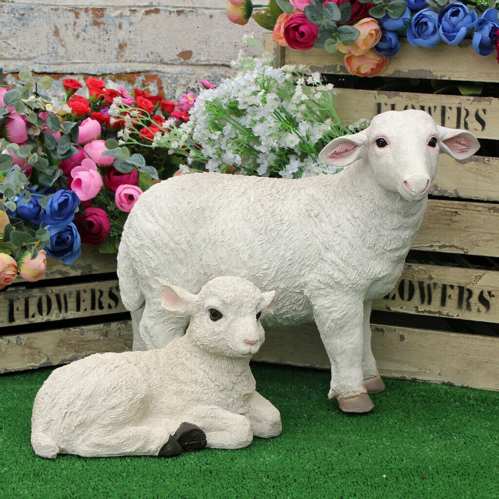 lamb garden ornament