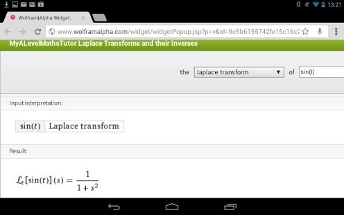 laplace transform calculator wolfram