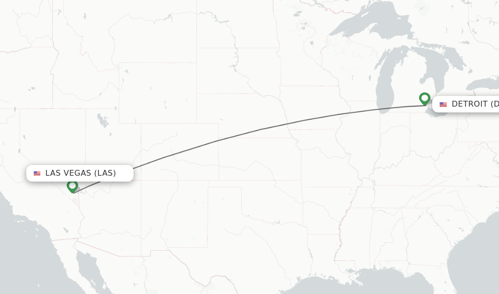 las to dtw flights