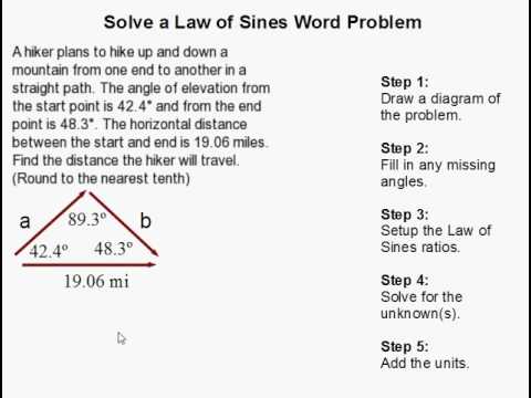 law of sines real world problems