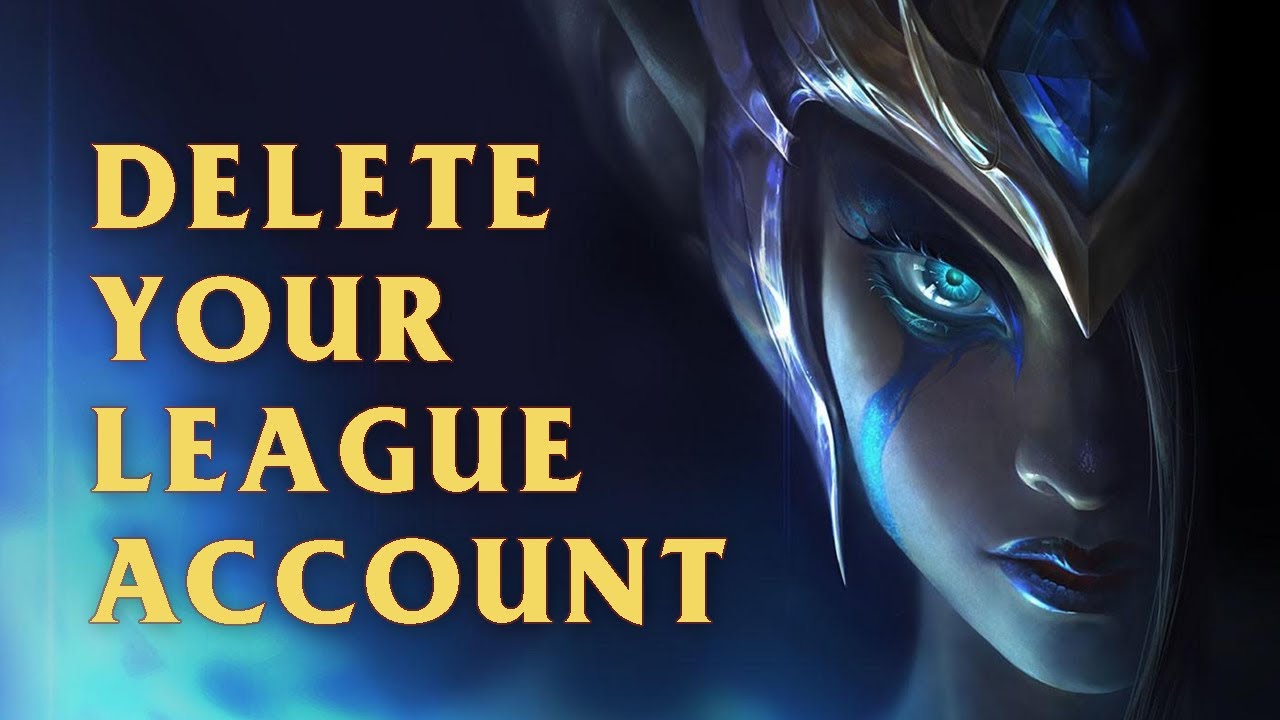 league of legends account deletion