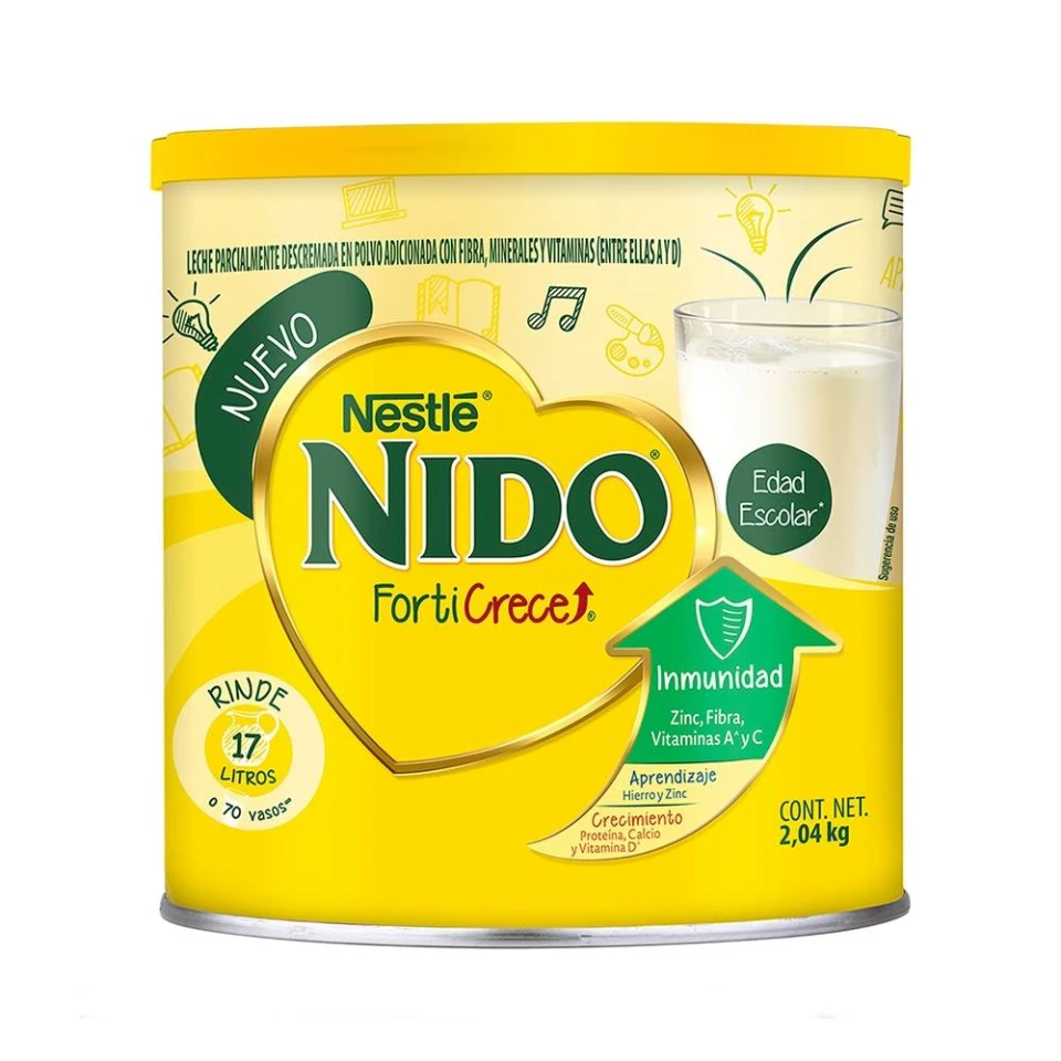 leche nido entera para que edad es