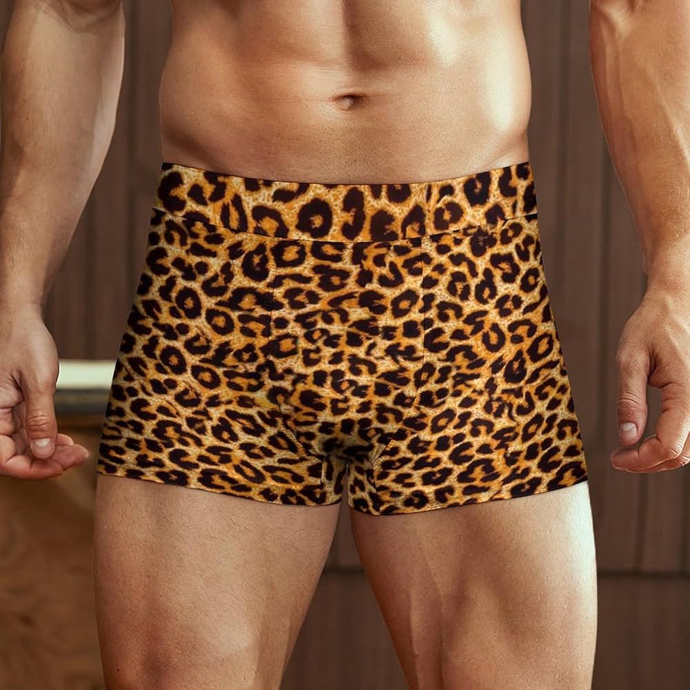 leopard print boxers mens