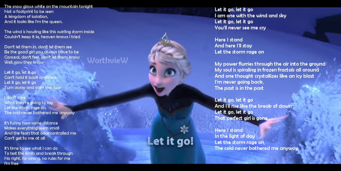 let it go let it be song