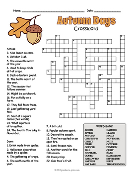 lets fall crossword clue