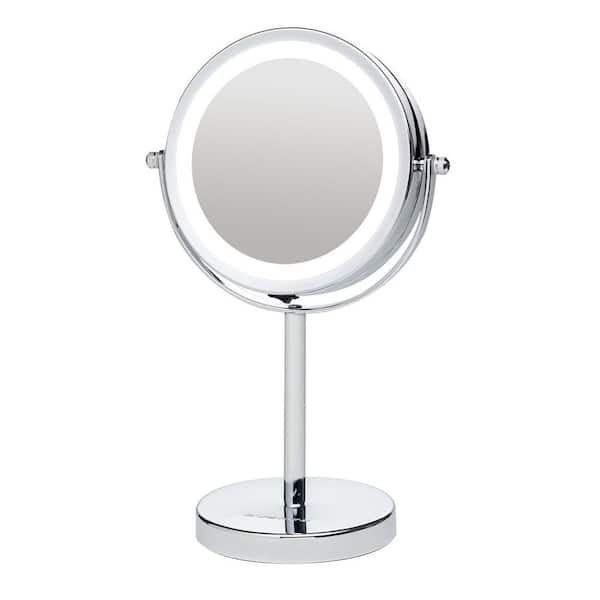 lighted magnifying makeup mirror