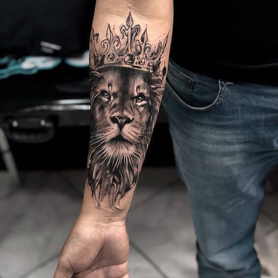 lion tattoo men