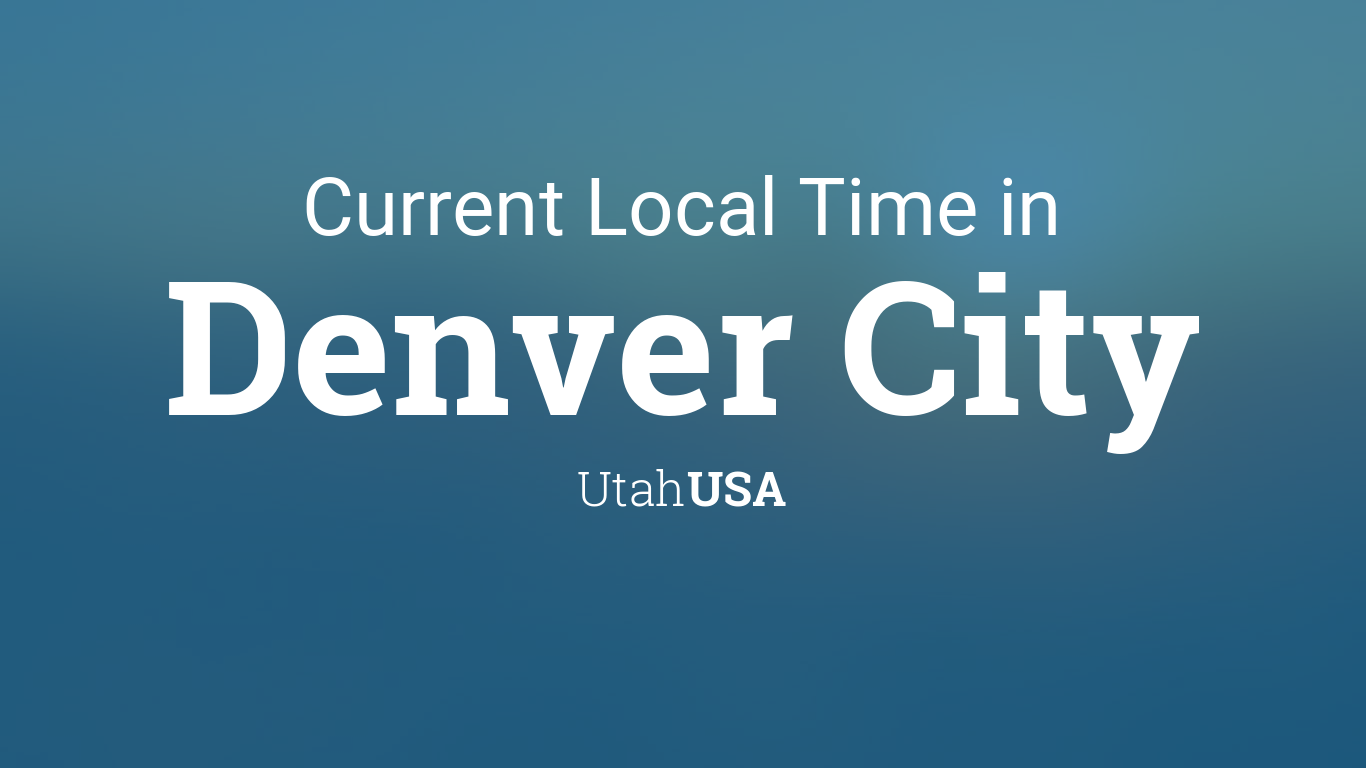 local time denver