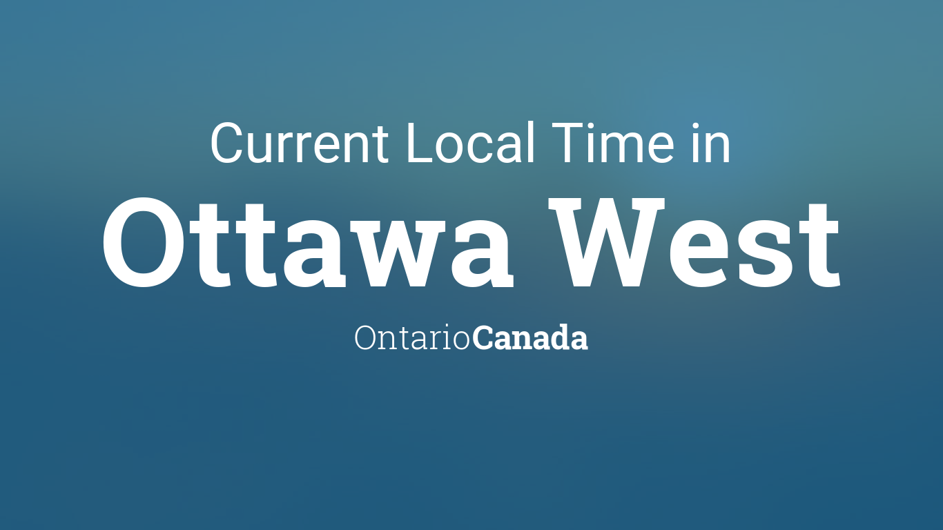 local time in canada ottawa