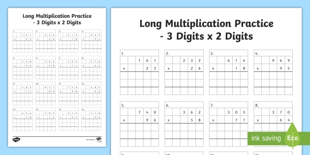 long multiplication ks2