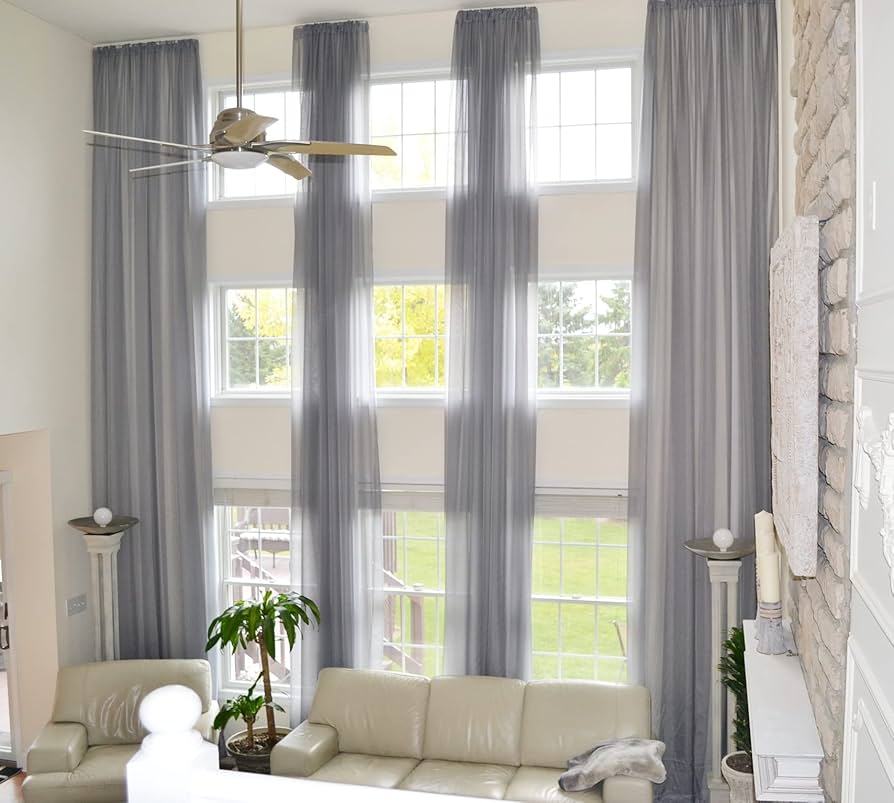 long voile curtains