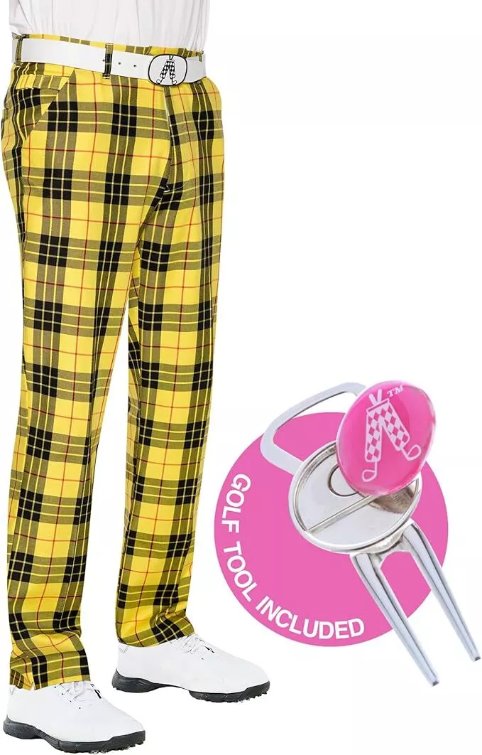 loud golf pants