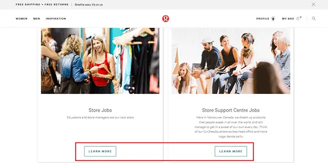 lululemon online jobs