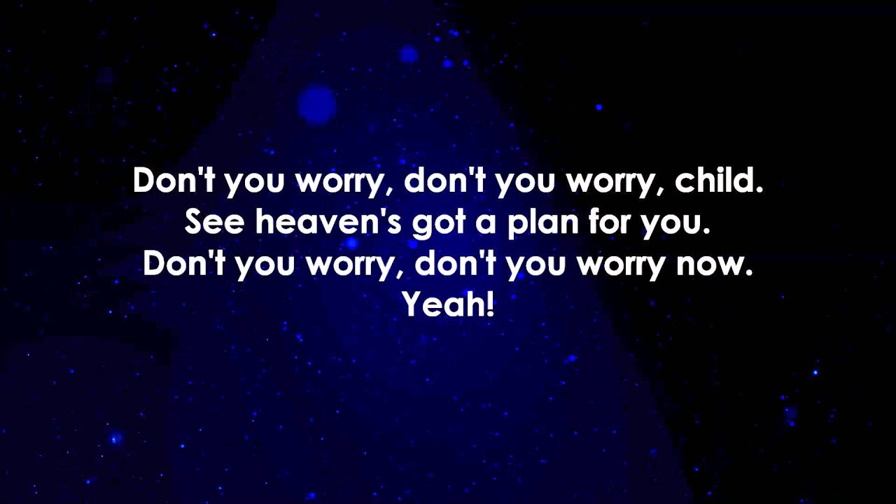 lyrics dont you worry