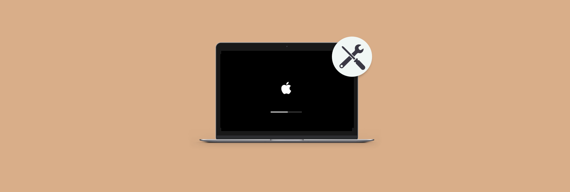 macbook air stuck on apple logo