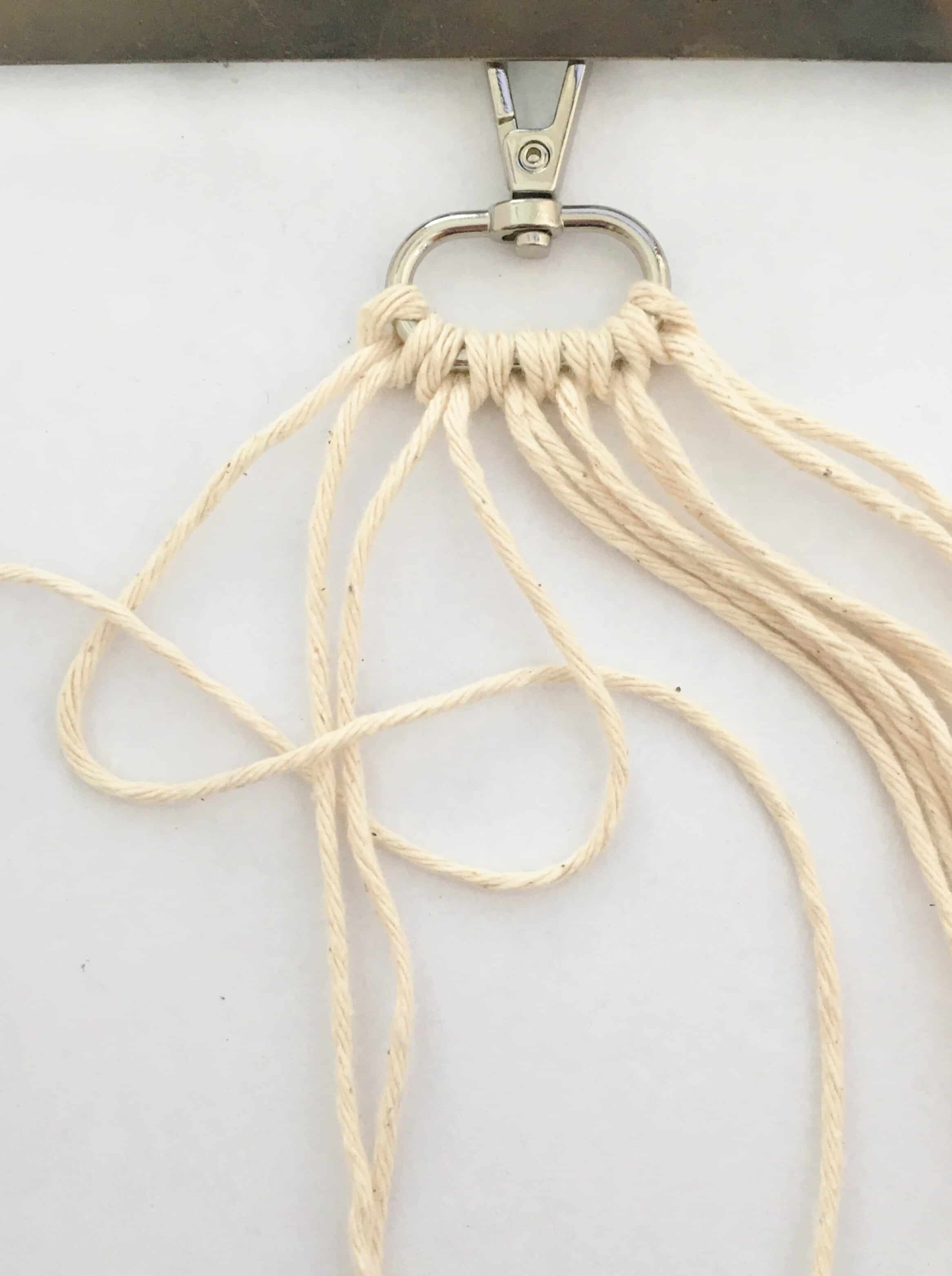 macrame keyring tutorial