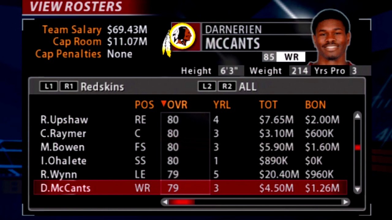 madden 05 rosters