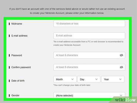 make a nintendo id