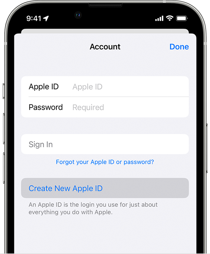 make an apple account