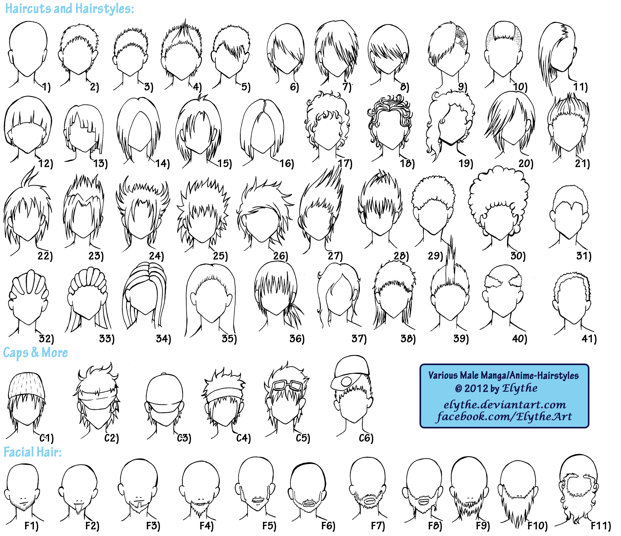 male anime haircuts